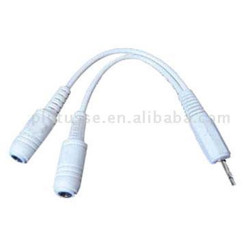 Audio Splitter Cables for iPod, MP3 Player