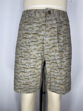 Men's Full Shark Print Shorts