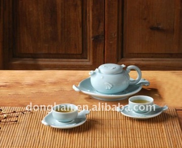 6pcs stoneware Chinese tea cup set