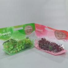 Customized Anti Fog Grape Zipper Bag Keeping Fresh Plastic Packing Bag for Fruits Apple Grape