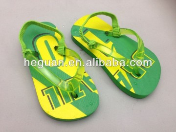 Children's flip flops slipper transparent pvc strap