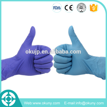 disposable nitrile hand gloves