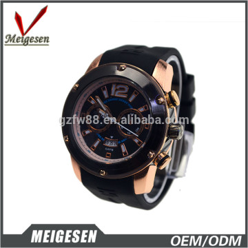 2016 High quality Black bog case men wristwatches custom own logo men sport watch