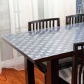 Dining room frosted pvc tablecloth