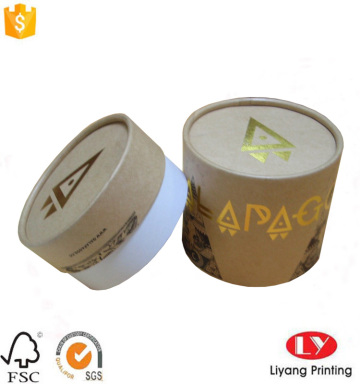 Round cardboard tube candle gift box