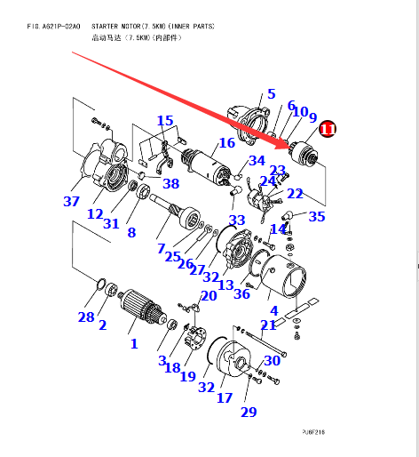 42C-S95-2100 VENT VALVE ASS&#39;Y لـ WA900-3 WA600-6 PC1200-6