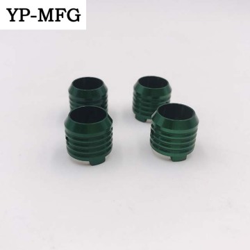 Kilang CNC Lathe Machined Green Aluminium Anodized Parts.