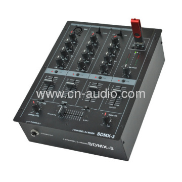 Professional 3 Channel Dj Mixer With Usb Sdmx-3?