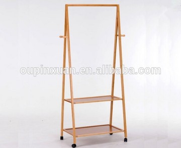 Removable bamboo clothes drying racks