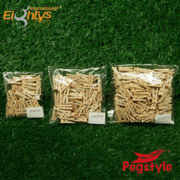 Mini wooden clip clothes pegs clothespin wooden pegs