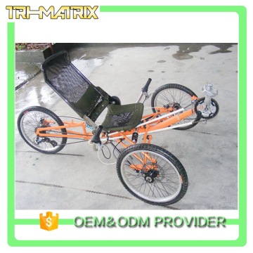 In many styles super loud recumbent trike