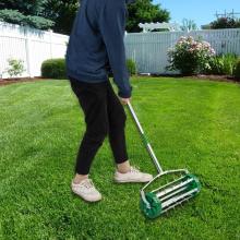 Garden Lawn Scarifier and Rake Lawn Spike Aerator Tool Set