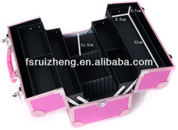 Large volume cosmetic makeup vanity case RZ-LCO154-4