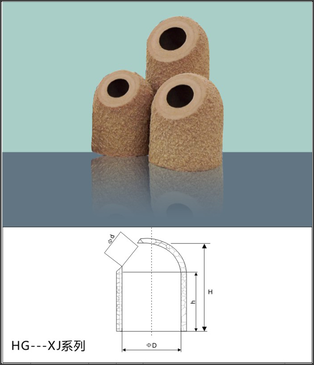 Exothemic insulation riser head oblique