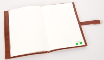 Custom notebook with USB
