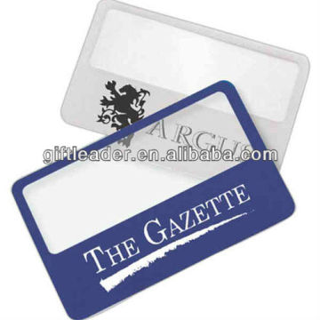 Promotional Plastic Pocket Credit Card Size Magnifier
