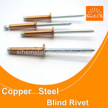 Antique brass rivets all steel brass plated blind rivet