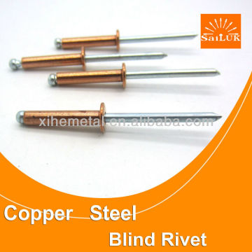 Antique brass rivets all steel brass plated blind rivet