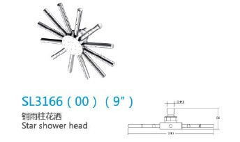 modern portable brass shower head in own factory