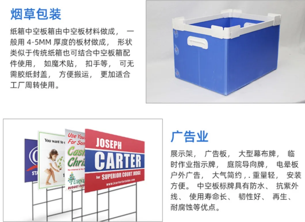 Custom Printed PP Coroplast Corrugated Sheet