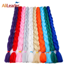 AliLeader Wholesale Jumbo Braid Hair 82 Inch 165G Crochet Braids Pure Color Synthetic Africa Jumbo Braid Hair Extension