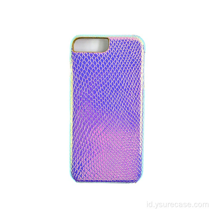 Desain Sederhana Bling Leather Oil Side Phone Case