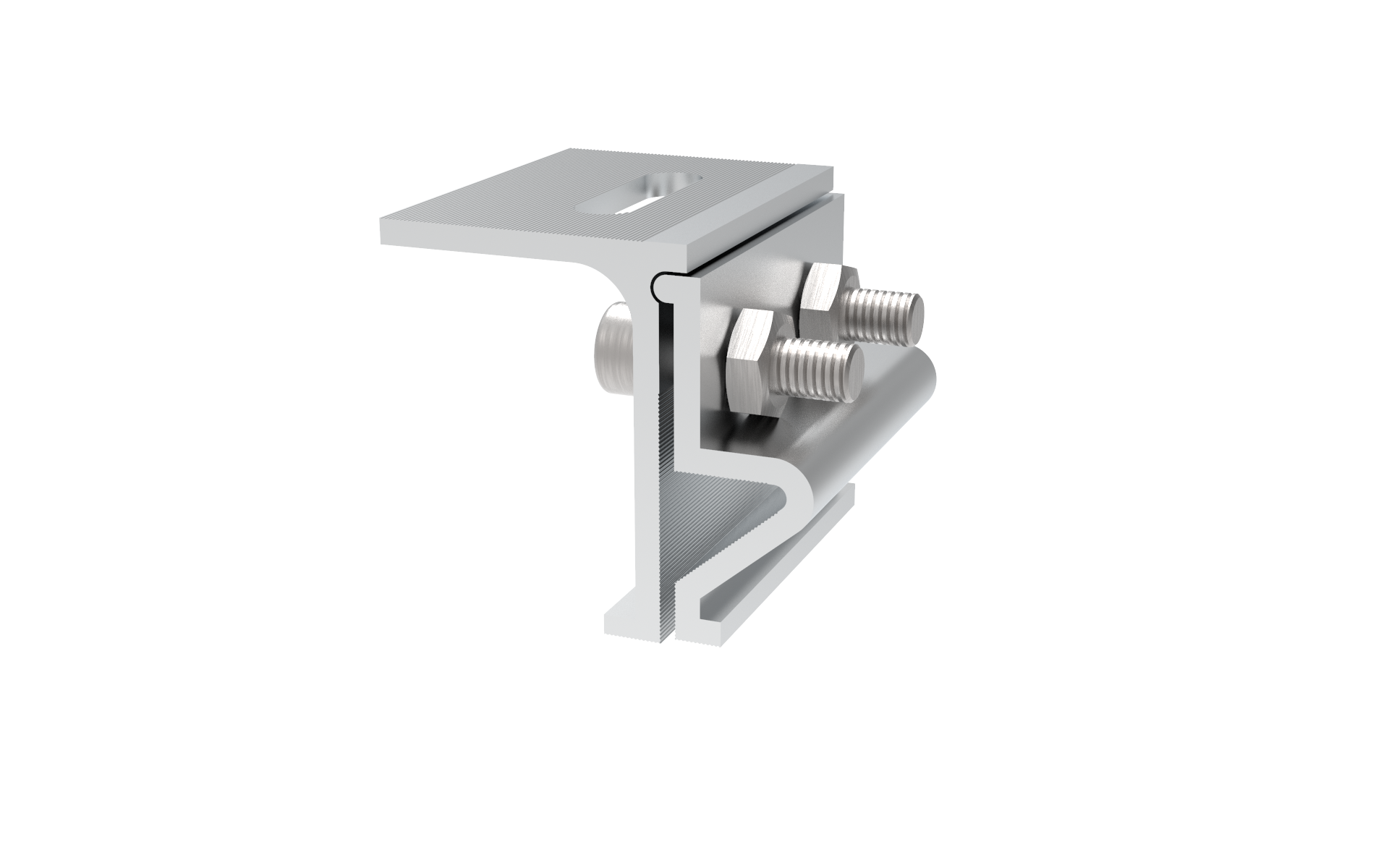 Abrazadera de costura vertical solar de protrusión de un solo lado Single-Sided Protrusion Solar Standing Seam Clamp