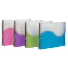 Transparent twin color expanding file