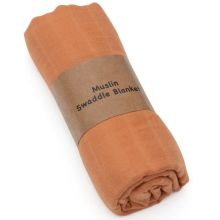 2023 Wholesale Soft Bamboo Cotton Unisex Neutral Muslin Receiving Blankets
