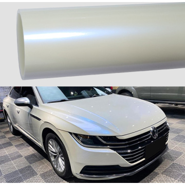 Pearl White Gloss Blue Car Wrap Wrap Vinyl