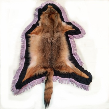 China factory wholesale High Quality Natural degreasing coyote fur pelt coyote fur rug