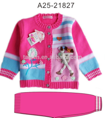 Latest Design Knitted Cotton Girls Casual Wear