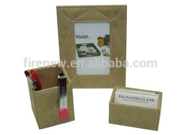 Office Promotion Gifts suede desk stationery sets