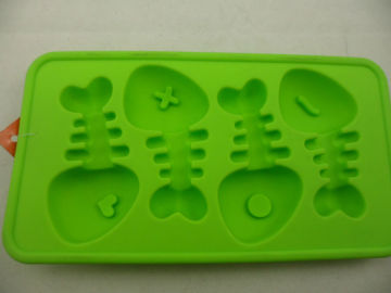 fish shape food grade silicone ice cube tray