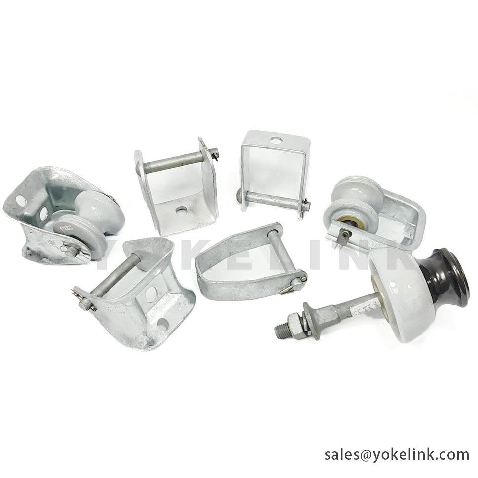 Horquilla secundaria aislante de carrete