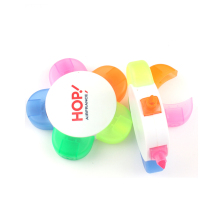 JH Promotional Plastic Highlighter Marker Pen - 5 Colors Flower Shape