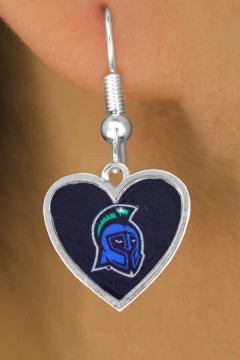 Lead, Cadmium, & Nickle Free Hearts Shape University Of West Florida "Argonauts" Logos Earring College Jewelry