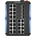 4*1000Base-X, 24*10/100/1000Base-T Managed Industrial PoE-Schalter