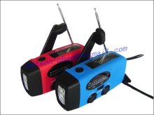 solar crank raido am fm noaa weather band with flashlight & charger, 1000amh battery, original designer and manufacturer