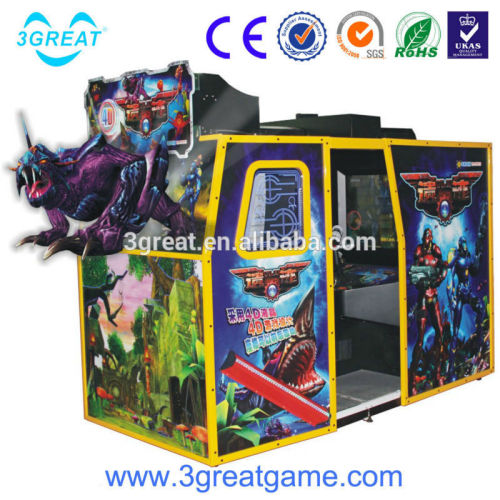 4D shooting simulator video game machine for game center