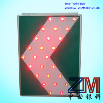 Solar Traffic Arrow Sign