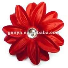 2012The popular Red Sexy Lily hair Flowers/red feather with diamond