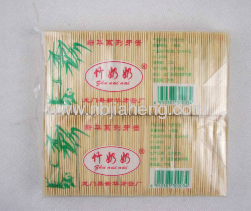 Jiaheng märke bambu tandpetare 200 Stick Per flaska -12 flaskor