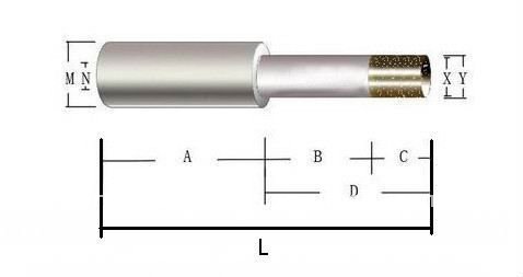 hot sale sintered steel core drill bit ceramic marble glass drilling
