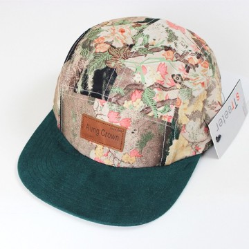 blank oem plain 5 panel snapback hat