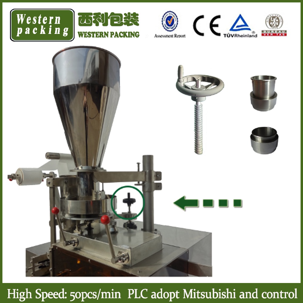 Automatic thread tea bag packing machine with string