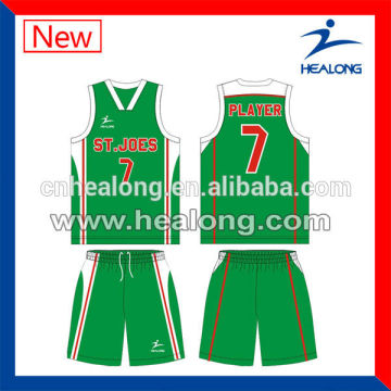 Boys Youth Basketball Uniforms,Green Streetball Wear