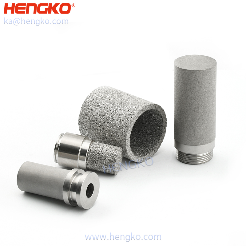 HENGKO 316L metal powder sintered porous stainless steel filters corrosion resistance withstand voltage stainless filter