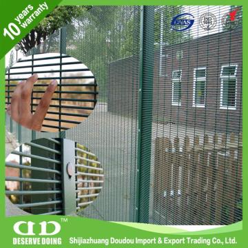 Pvc Coated Fencing / Green Coated Wire Fencing / 358 Welded Wire Mesh