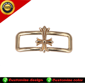 Delicate gold decorative iron shoe buckle